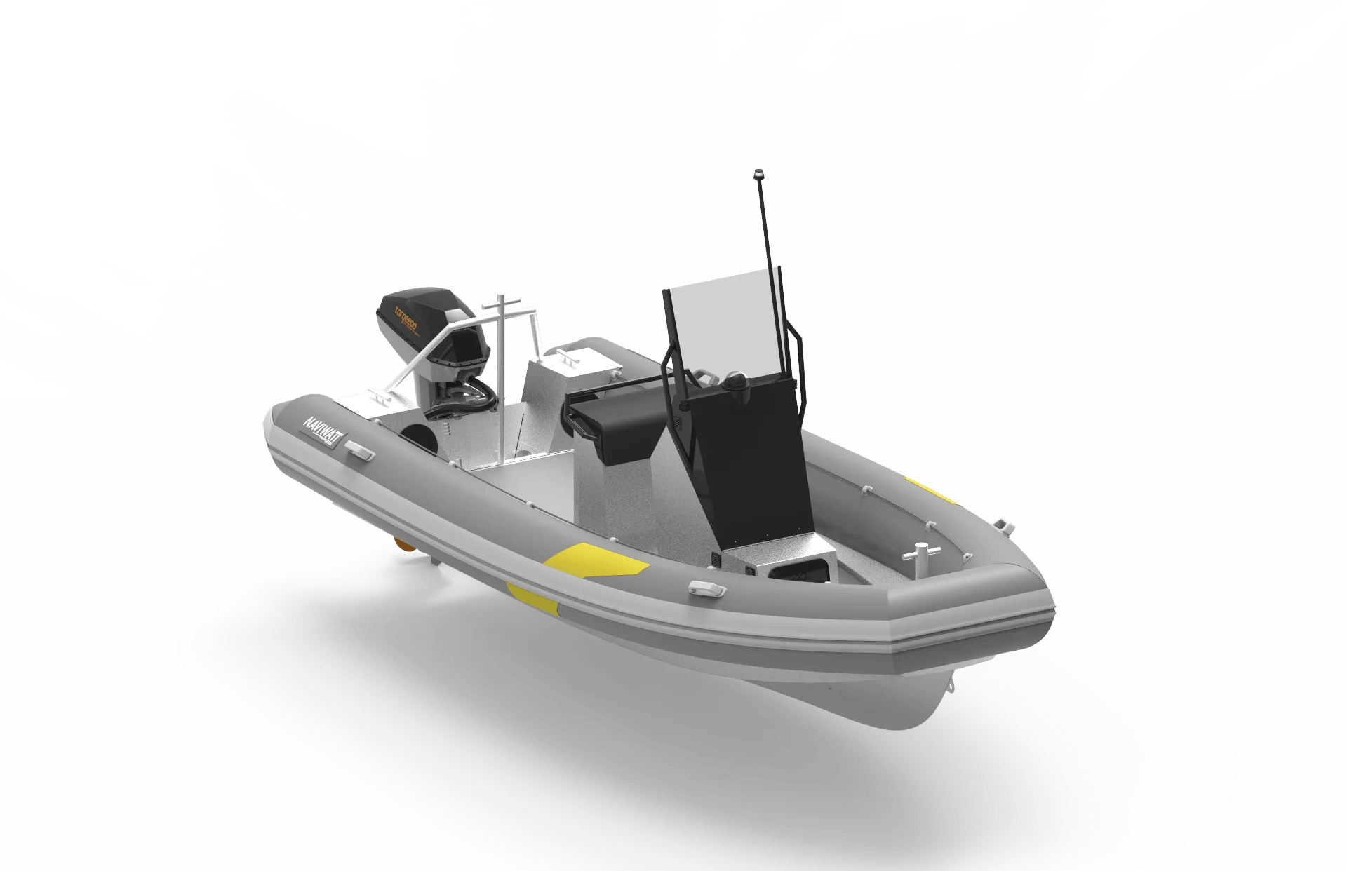 ZenPro 580 electric RIB with Torqeedo outboard motor