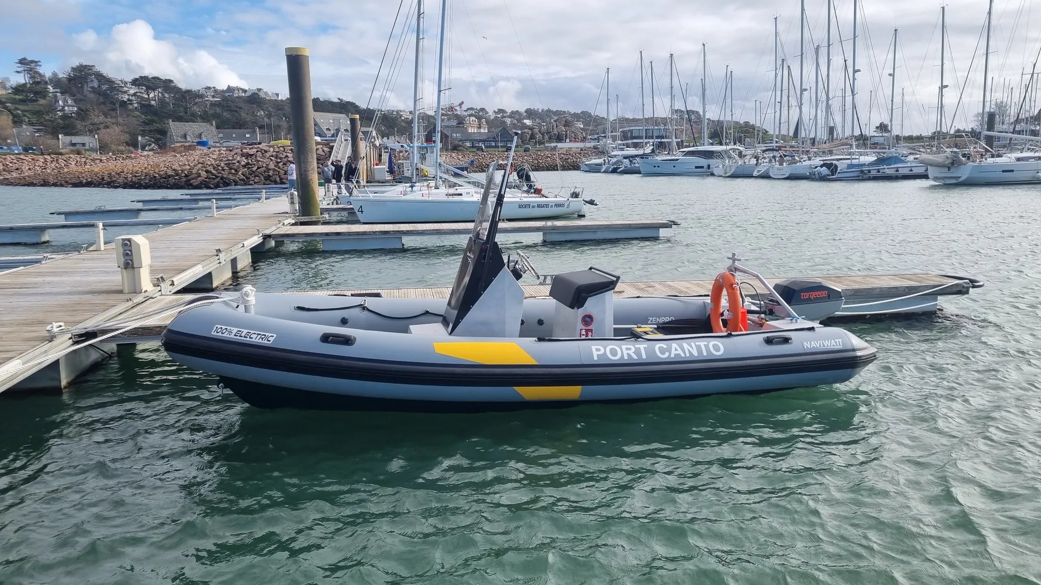ZenPro 580 electric RIB with Torqeedo outboard motor
